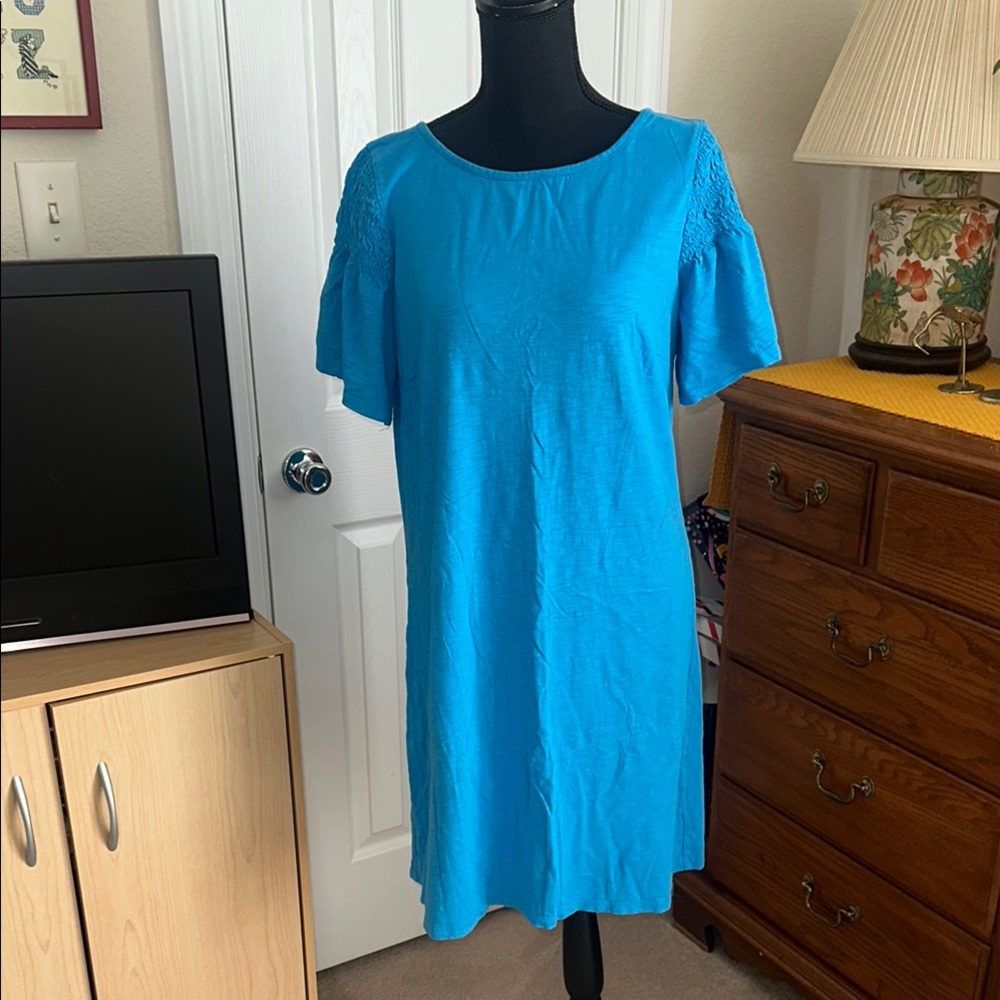 Talbots Vibrant Blue Midi Dress